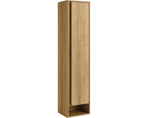 Hoge kast FACKELMANN Natura rechts, eikenhout, 166,5 x 38 x 23 cm
