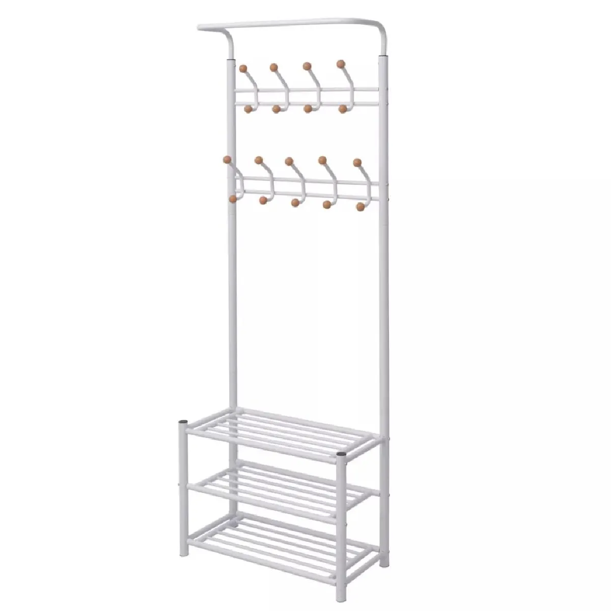 Decoshop26 Porte-manteau - Blanc
