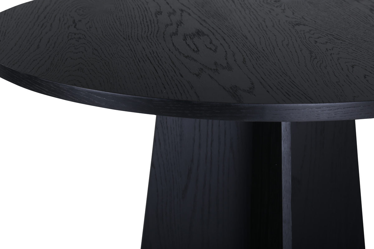 Eetkamertafel Vonge - Ø110 cm - Zwart