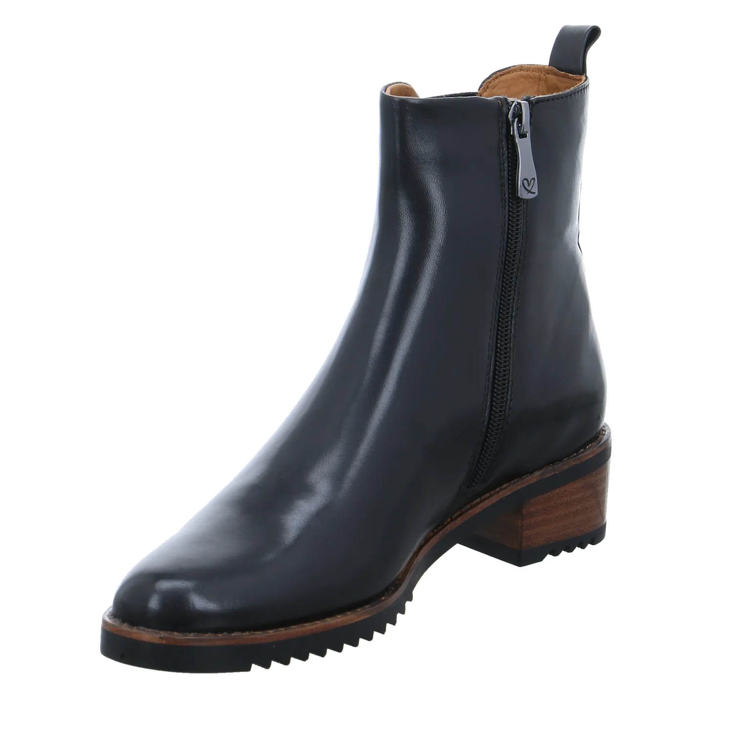 EVERYBODY Stiefelette Schwarz Leder