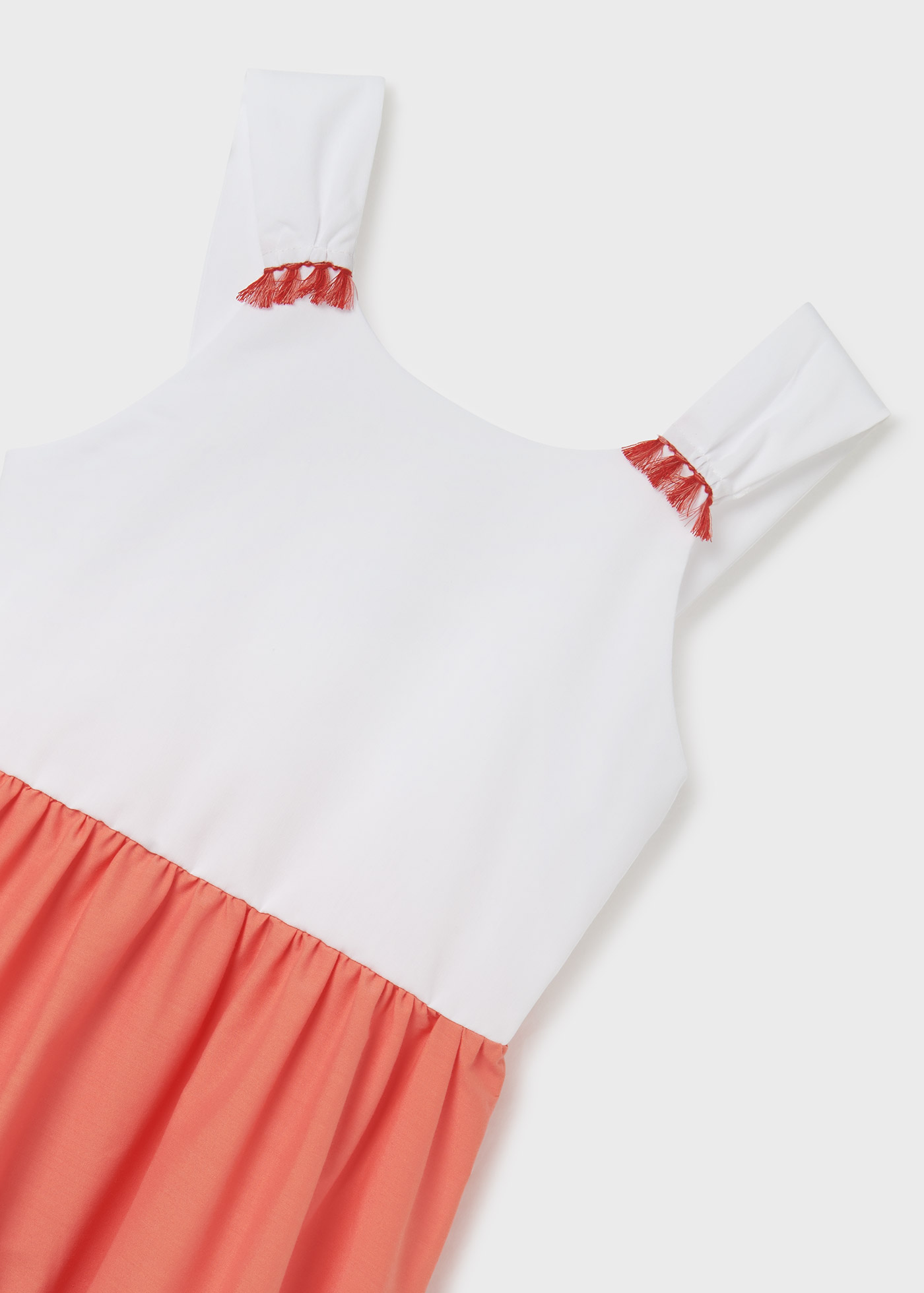Vestido color block para menina
