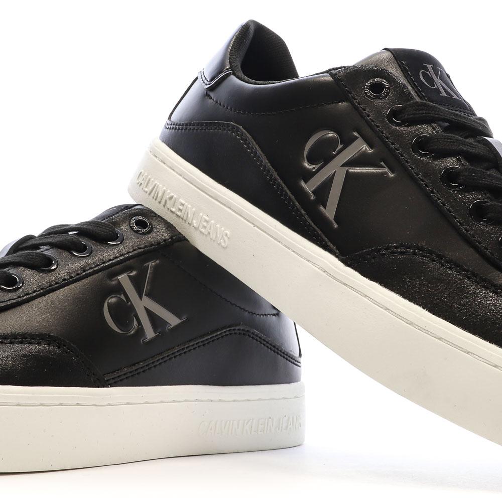 Calvin Klein Jeans Baskets Noires Femme Calvin Klein Jeans Cupsole