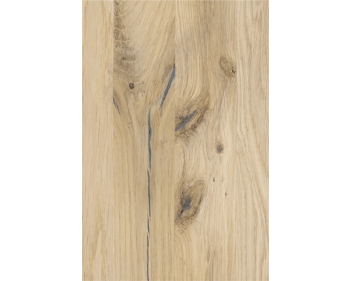 Vintage eiken gelamineerd houten paneel met doorlopende lamellen 1200x400x20 mm