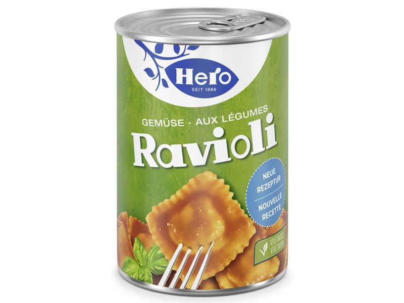 Hero Dose Gemüse Ravioli 430 g Weiche Teigtaschen mit Gemüse an würziger Tomatensauce