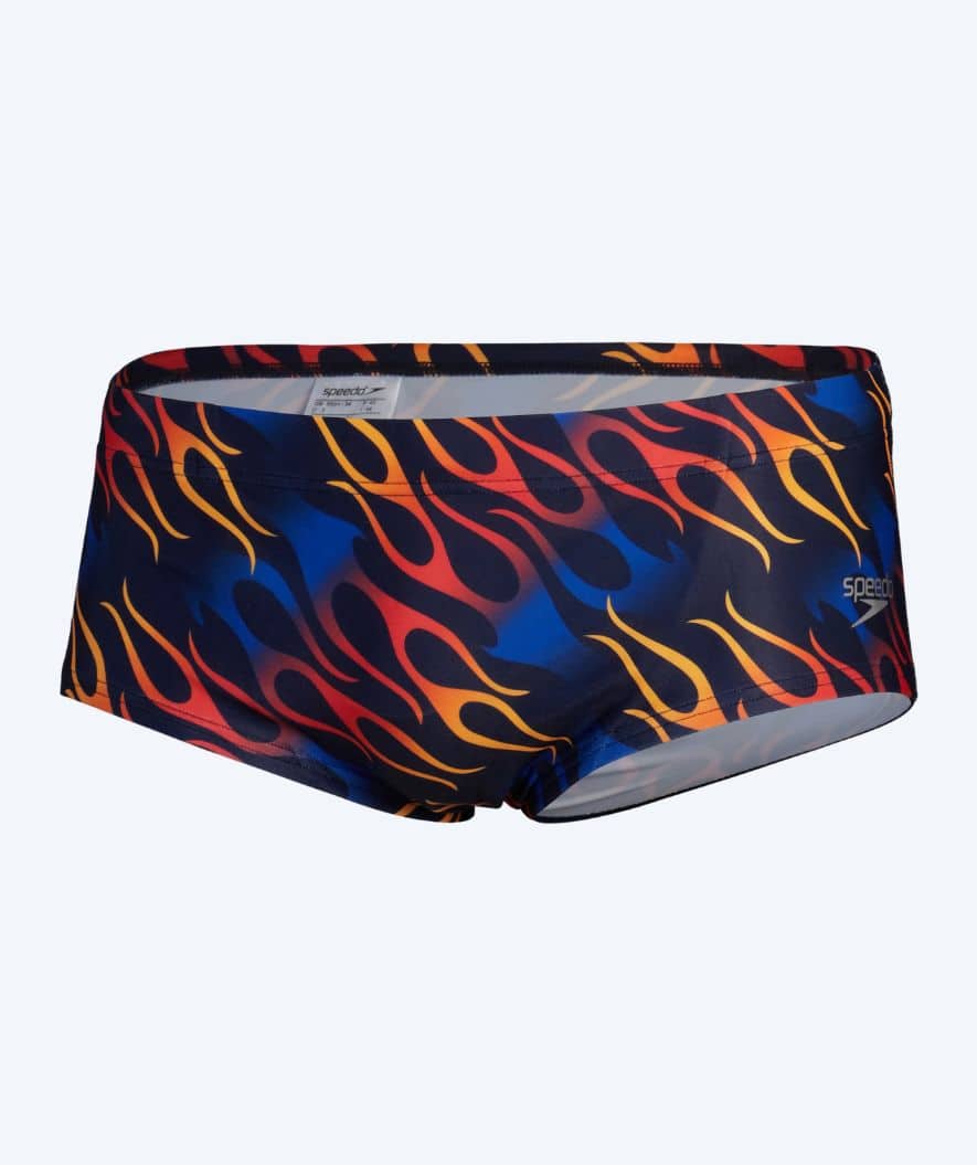 Speedo trunks til mænd - Club Training Allover - Mørkeblå/rød