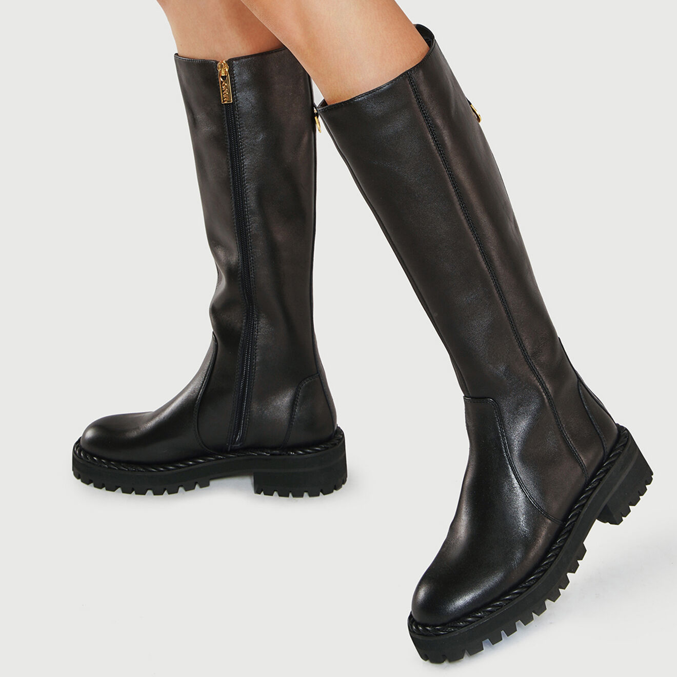 Liu-Jo Bottes en Cuir Elea noires