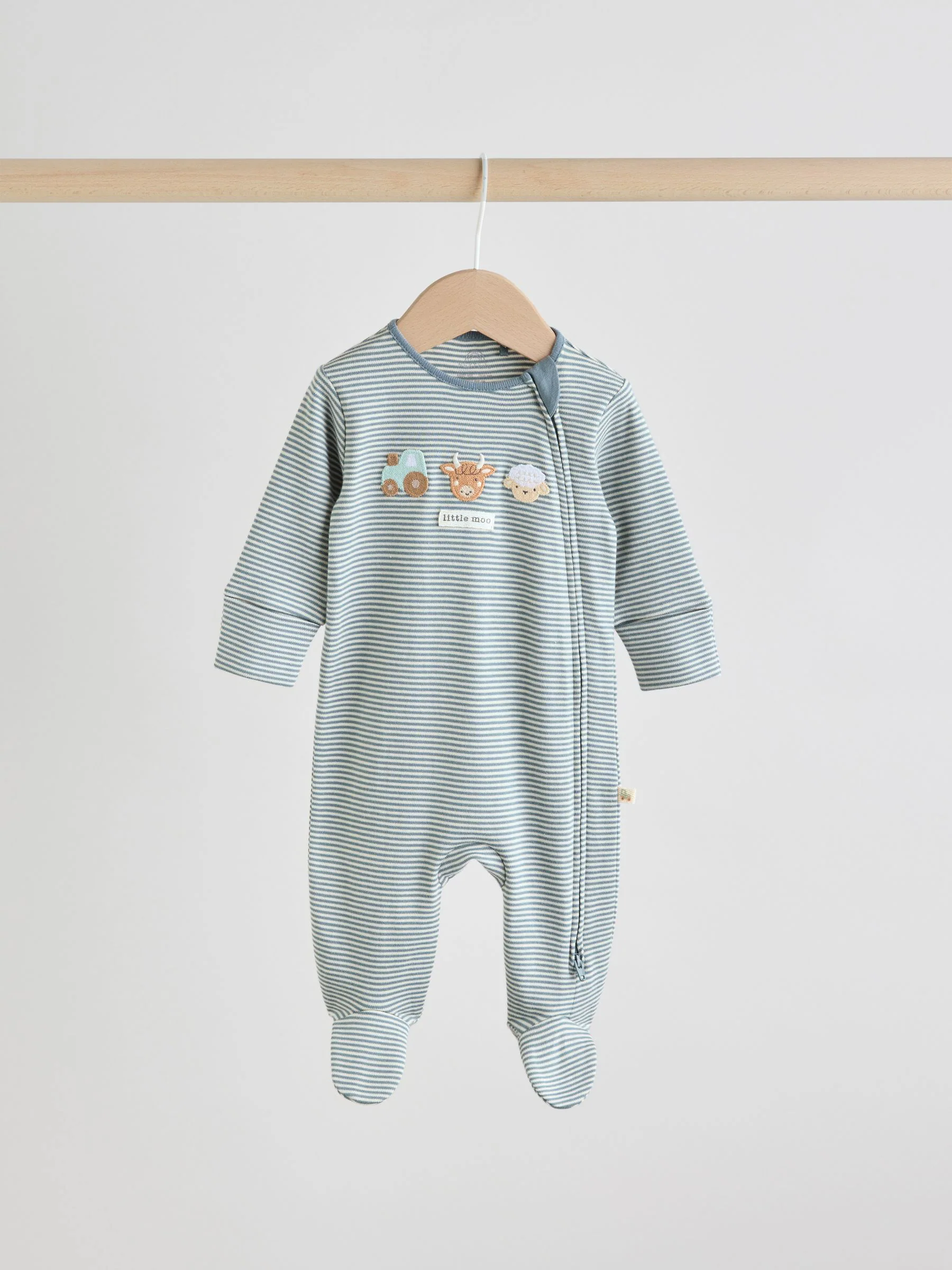Mineraalkleurig - Verpakking van 4 Hamish-babypyjama's (0-2jr)