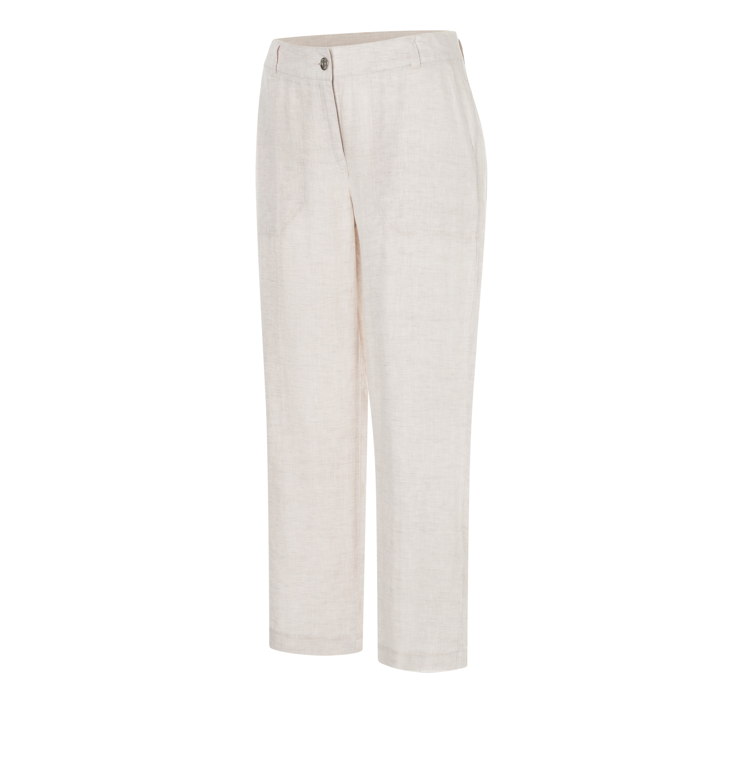 MAC Leinenhose »NORA cropped«  Sommerhose temperaturausgleichend und angenehm auf der Haut