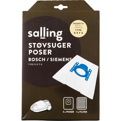 Salling støvsugerposer 5-pak til Bosch og Siemens