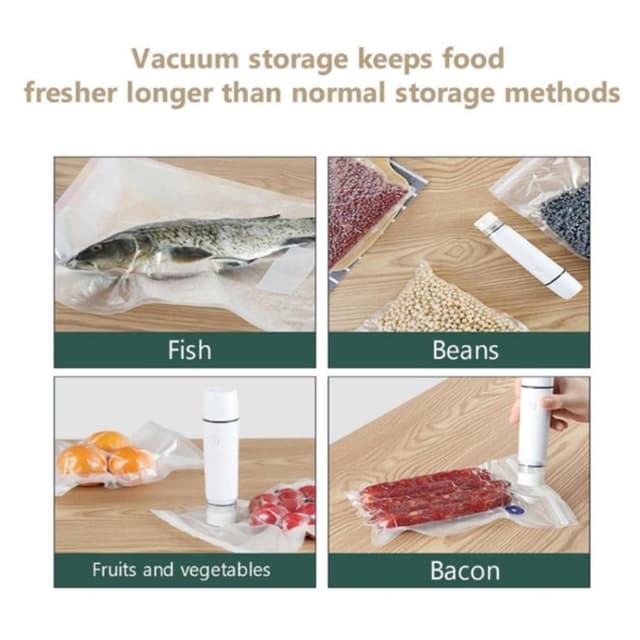 Food Vacuum Sealer USB genopladelig håndholdt trådløs 800mAh