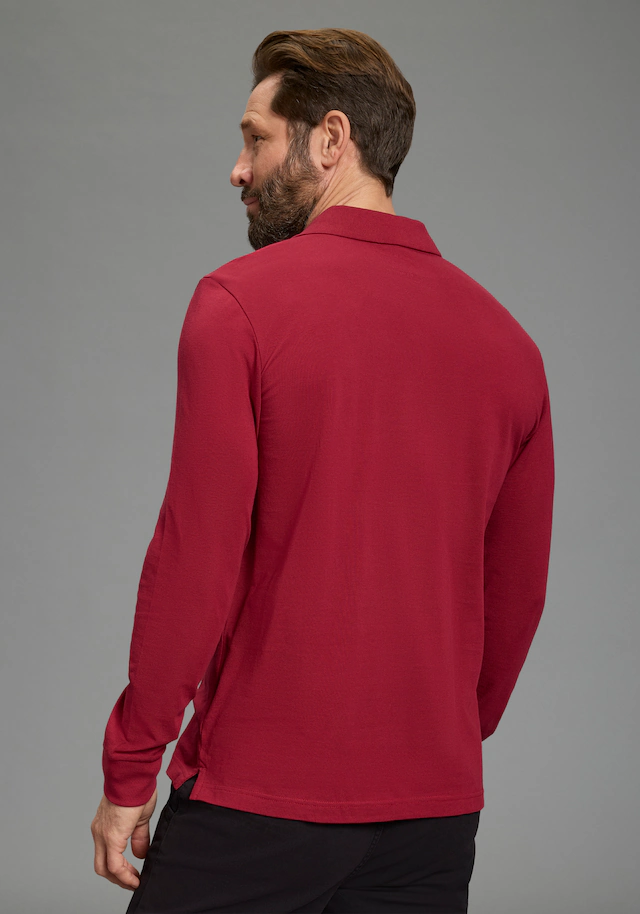 Man's World Langarm-Poloshirt »Neue Kollektion!« schmale Passform, Langarm, mit Reissverschlusstasche