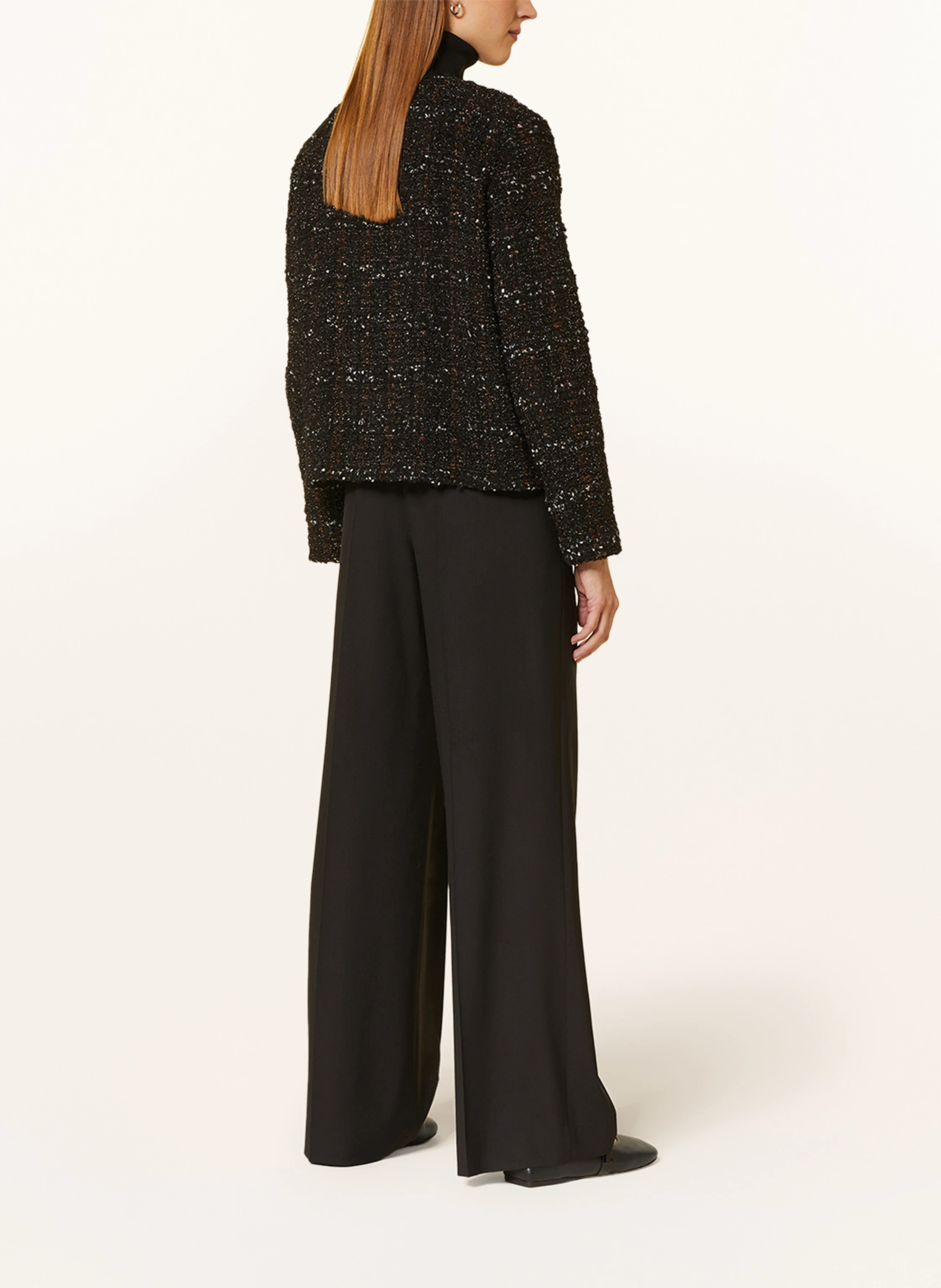 FABIANA FILIPPI Bouclé-Jacke mit Glitzergarn
