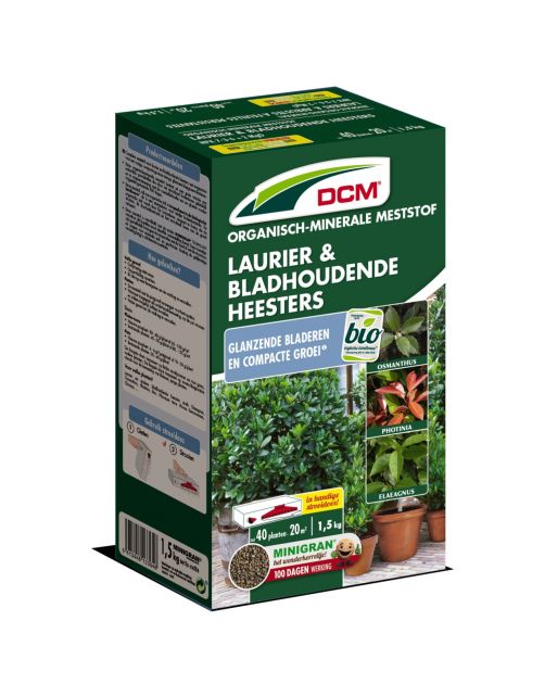 Dcm Meststof Laurier En Heester - Siertuinmeststoffen - 1.5 kg