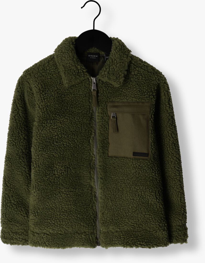 NIK & NIK groene nik & nik vest lennox borg shacket