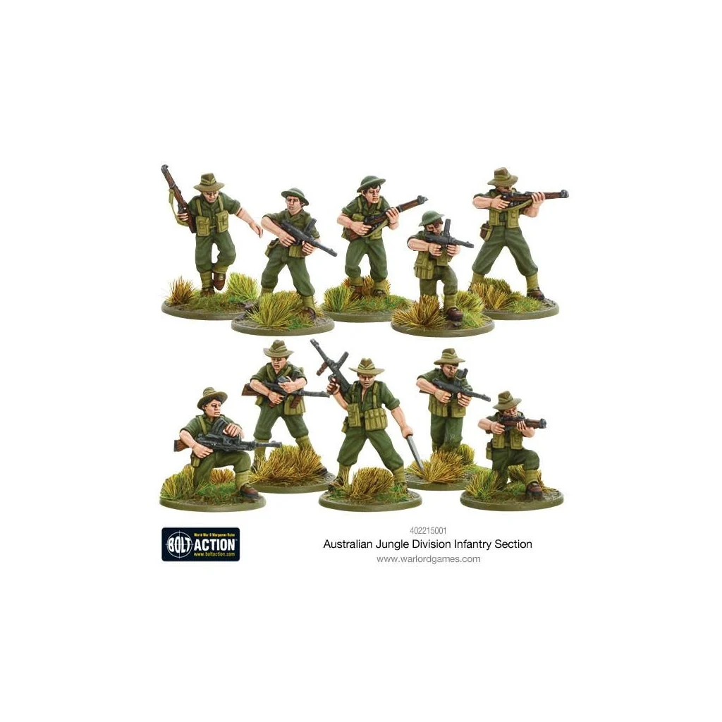 Bolt Action - Australian Jungle Division Infantry Section (Pacific)