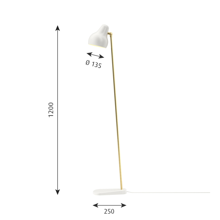 Louis Poulsen VL38 vloerlamp LED wit
