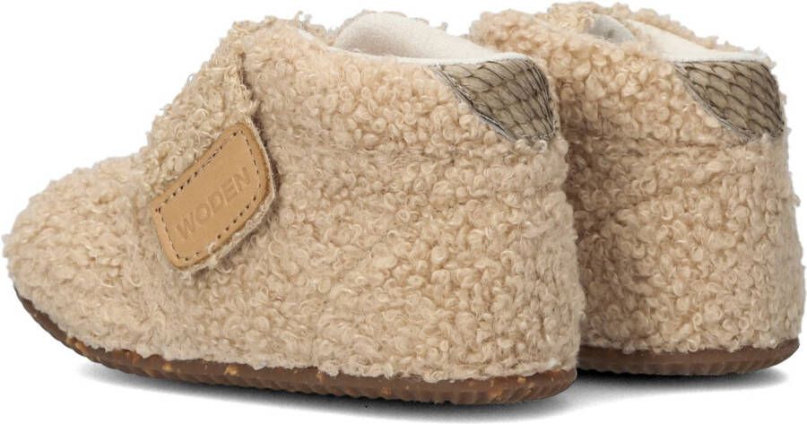 Woden Kim Teddy Babyschoenen Babyslofjes Beige