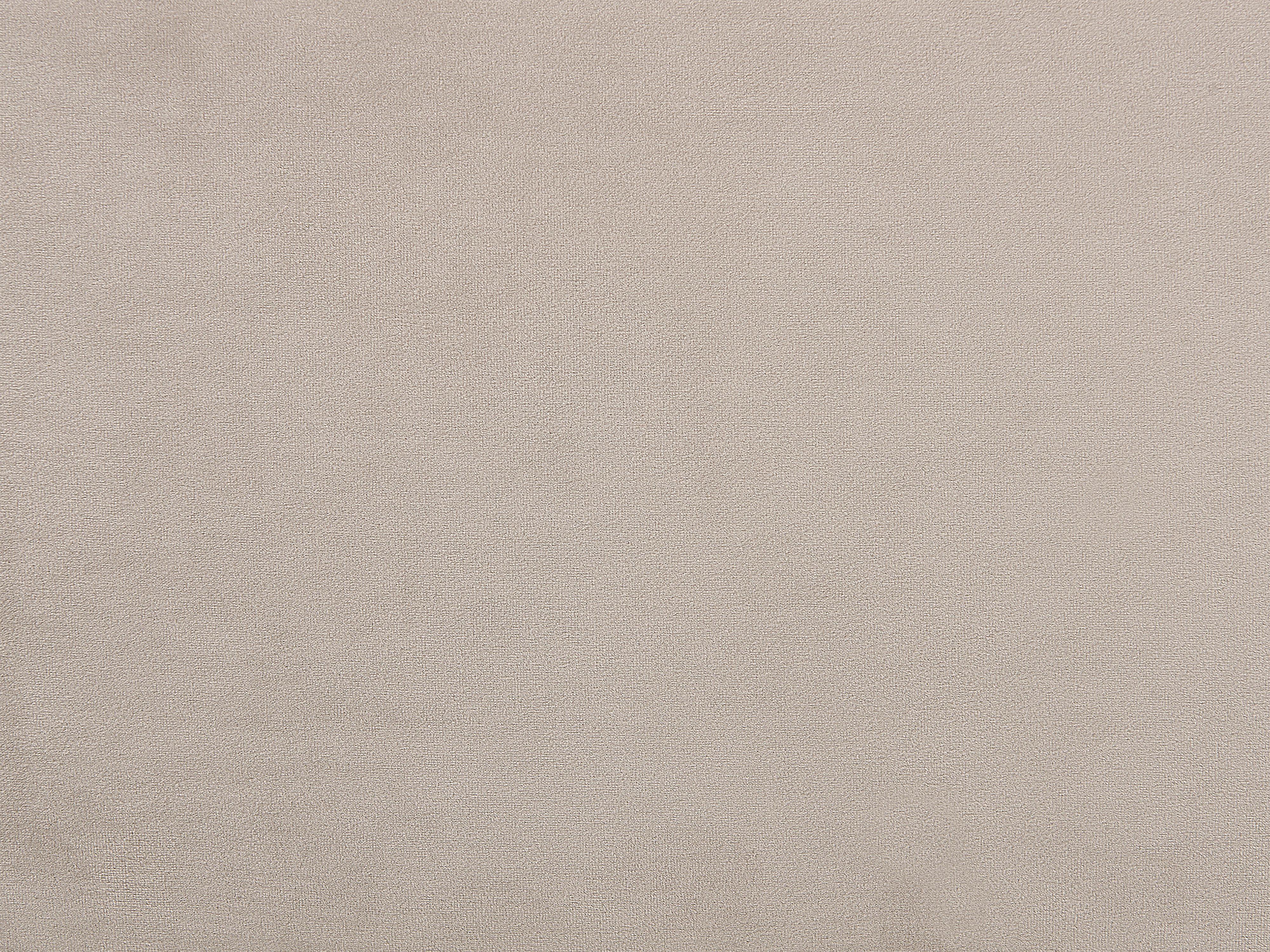 Bed Fluweel BAJONNA 180 x 200 cm Taupe