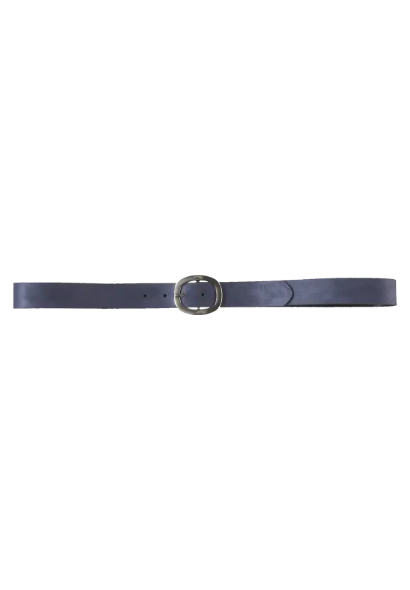 Gürtel - mid blue suede