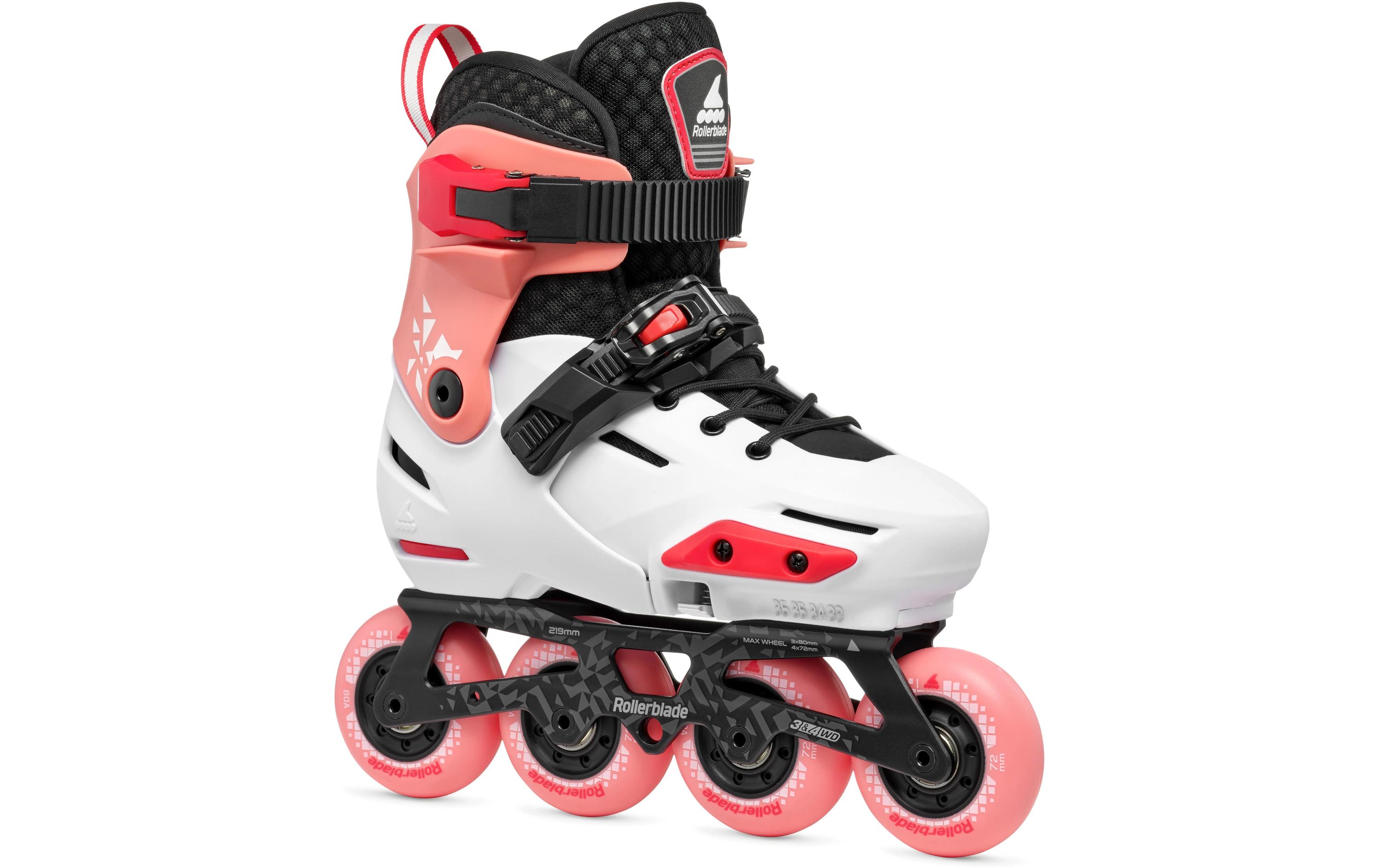 Inline-Skates Apex Platin/Coral, 29-32<br>Verstellbare Inline-Skates für Kinder