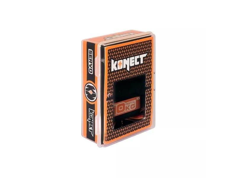 Konect Standard Servo 1008LVRX Racing 10 kg, 0.083 s, Brush Digitales Standard Servo mit Metallgetriebe und Brushless-Motor