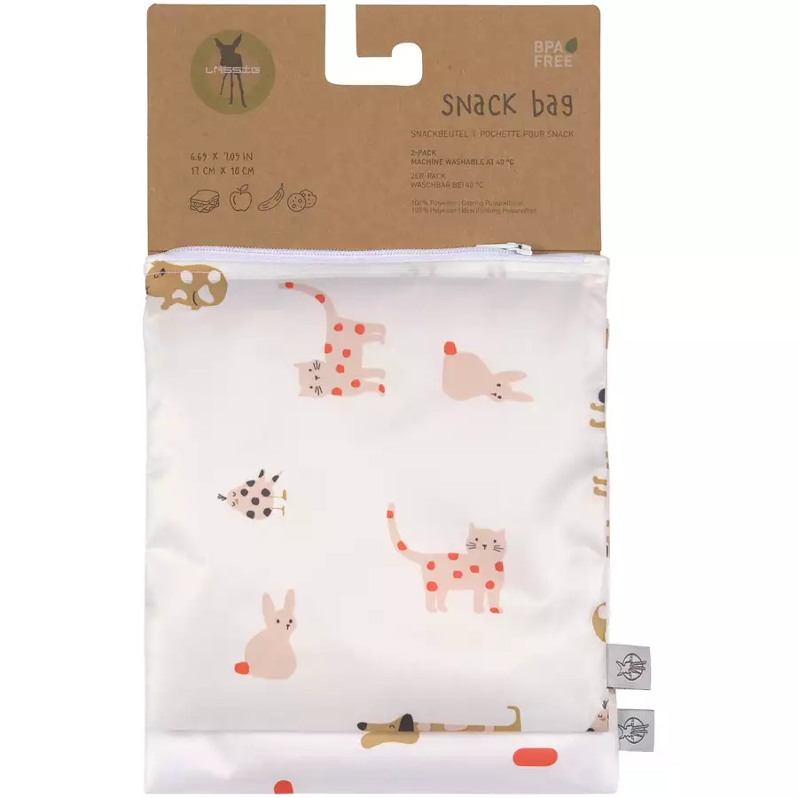 LÄSSIG Frühstücksbeutel 2 Stück Little Mateys spice orange