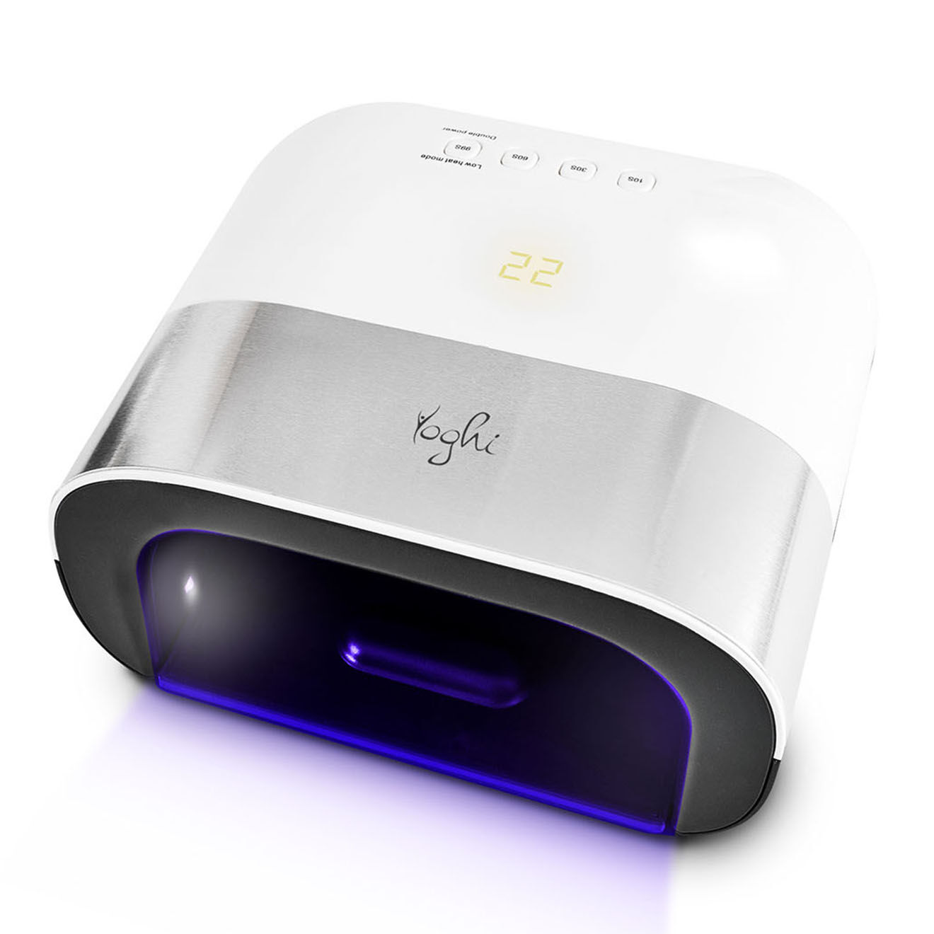 Yoghi Lampe à Ongles LED UV blanc/gris/noir - 42x34x23 cm