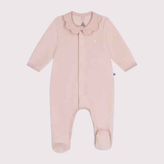 Pyjama en velours col claudine   Saline        de               Petit Bateau