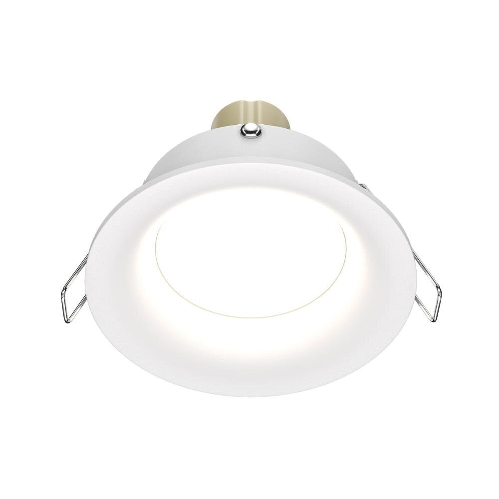 Slanke inbouw plafondspot in wit GU10