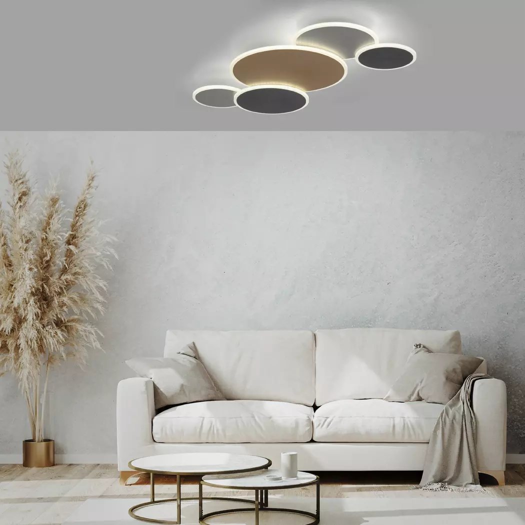 LED-Deckenleuchte Q-Piatto