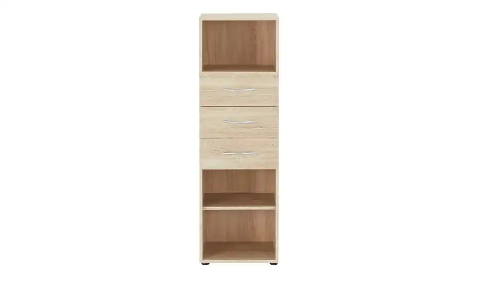 Regal Multischrank-System 40 cm 126 cm Eiche sägerau (Nachbildung)