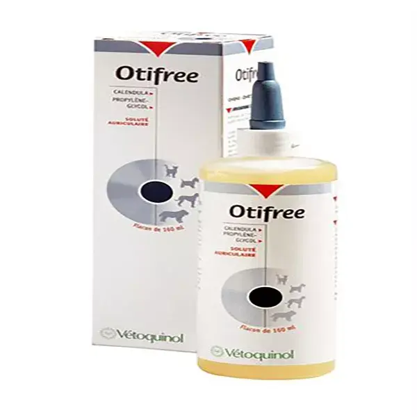 Solução auricular Vetoquinol Otifree 160ml
