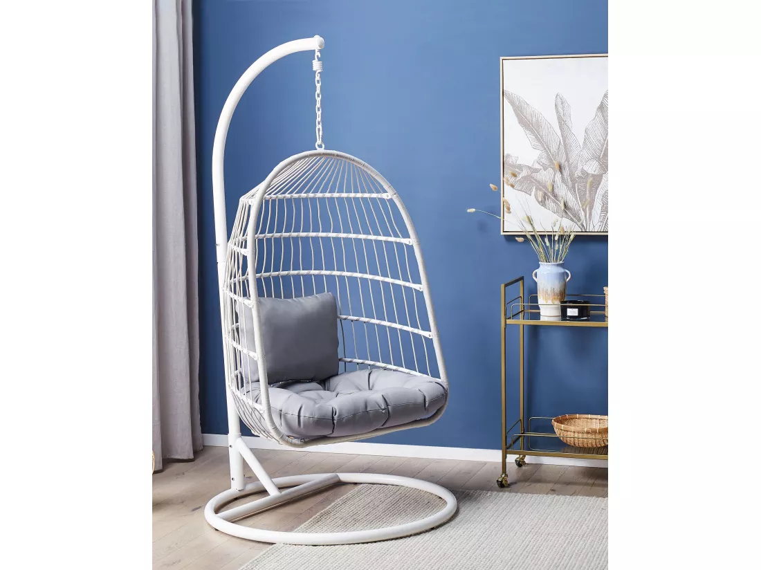 Fauteuil suspendu avec support ALLERA Métal Blanc