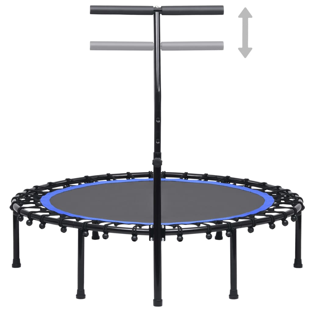 Cama elástica de ginástica com alça, 122 cm, Vidaxl