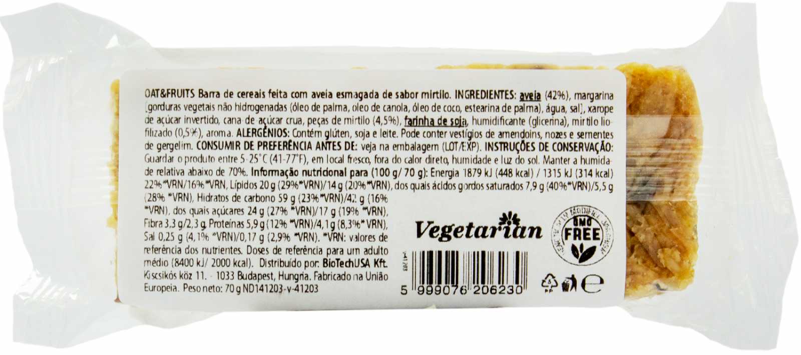 Aveia e Frutas Biotech USA 70g