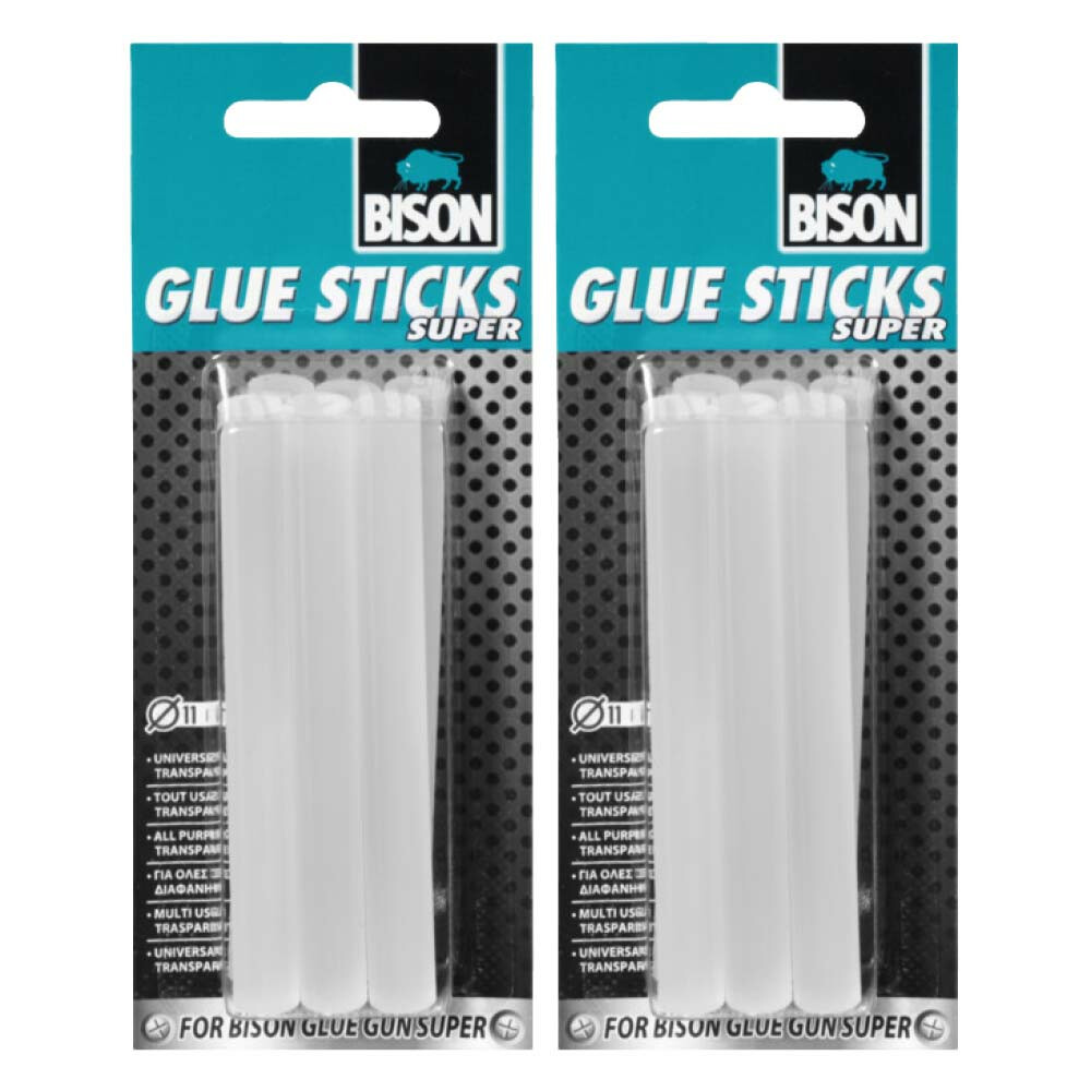 2x Bison Glue Sticks Super Blister 6 x 11 mm6 stuks