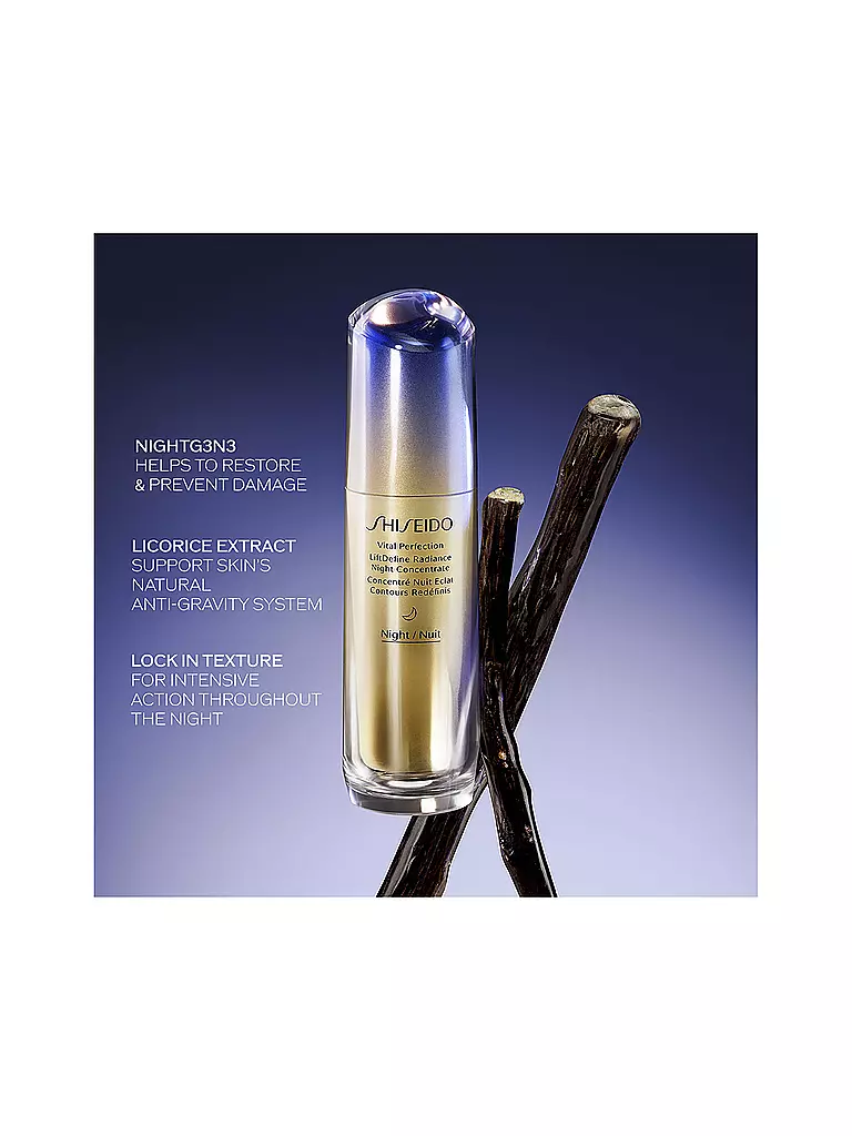 SHISEIDO VITAL PERFECTION LiftDefine Radiance Night Concentrate 80ml keine Farbe