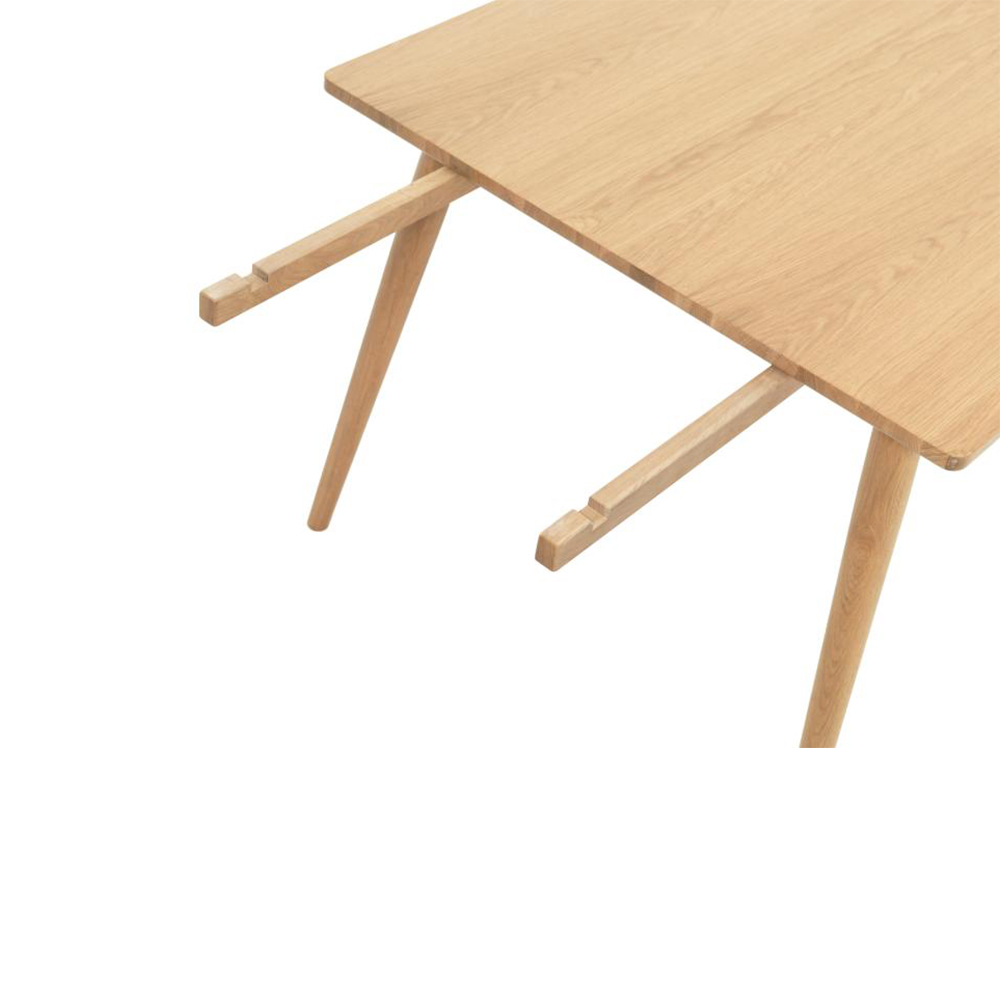 Verlengbare houten eettafel Boas - 150 x 90 cm Naturel