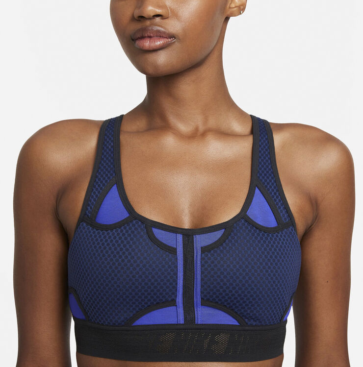 Nike Swoosh Ultrabreathe Medium Support Sports Bh Blå
