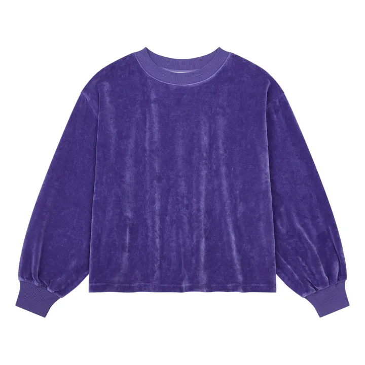 SMALLABLE BASICS Sweat Velours Femme Coton Bio | Bleu indigo