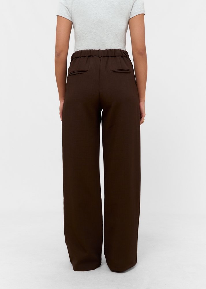 Celine pantalon choco bruin