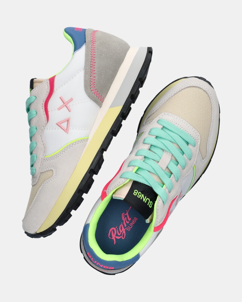 Sun 68 Ally Color explosion Lage sneakers  - wit