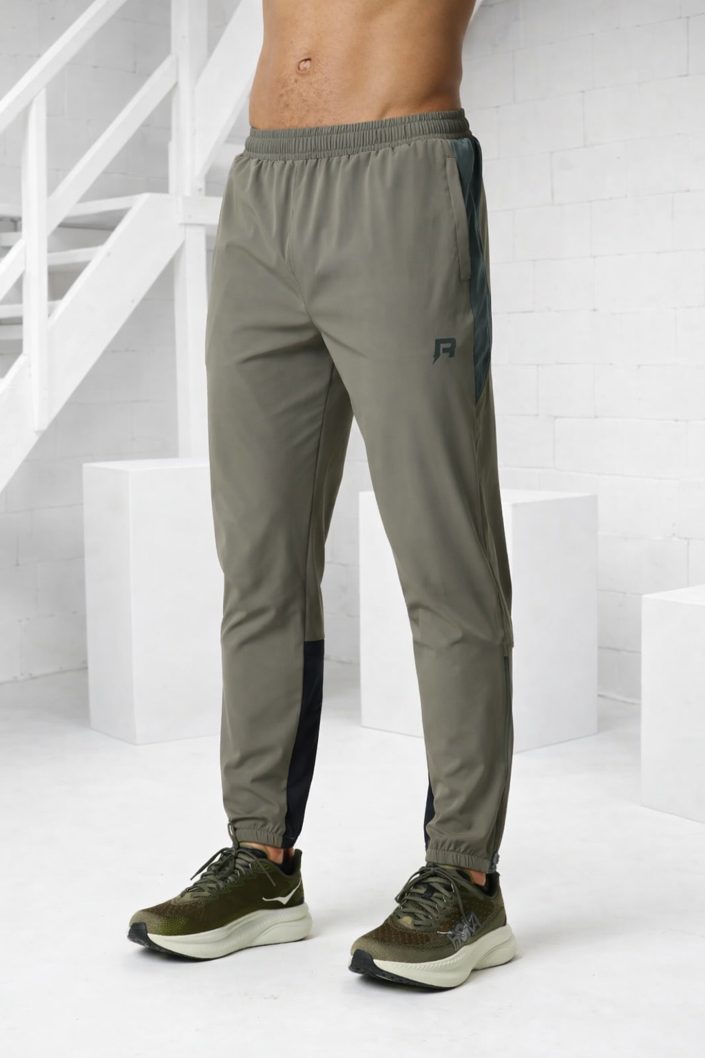 Reprimo Vortex Windbreaker Trainingspak Heren Groen/Zwart/Grijs