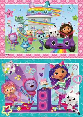 Ravensburger Gabby's Dollhouse Puslespill 2x24 Brikker