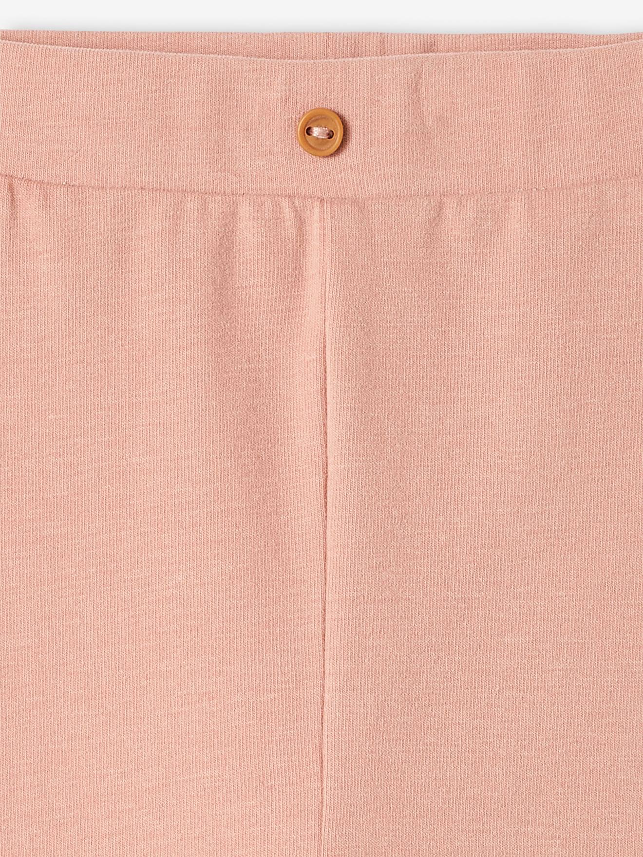 Leggings de bebê em algodão orgânico cinza mesclado