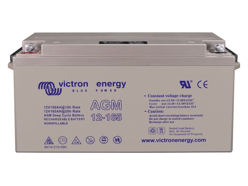 Victron Batterie AGM Deep Cycle 12 V / 110 Ah Batterie mit AGM-Technologie für maximale Leistung
