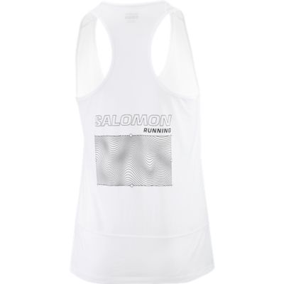 SalomonCross Run Tank GFX - weiß