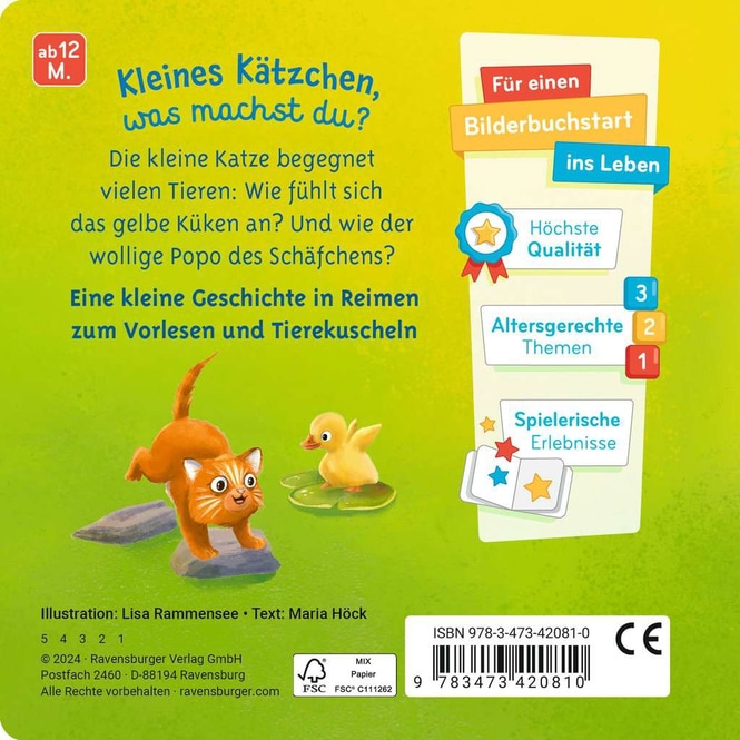 Mein erstes Vorlese-Fühlbuch - Die kleine Katze