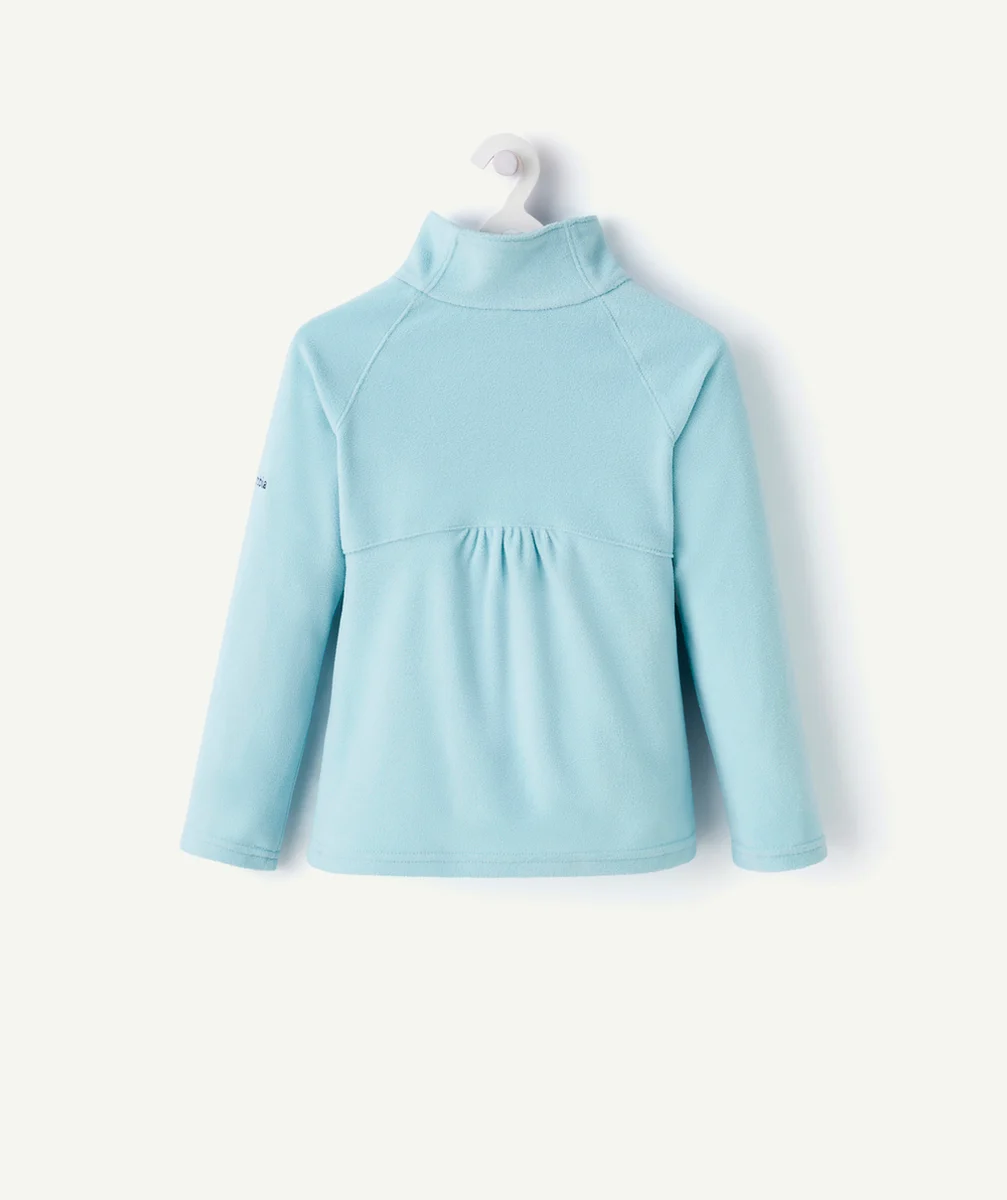 COLUMBIAPULL EN POLAIRE FILLE AVEC DEMI-ZIP GLACIAL BLEU