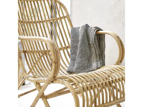 Fauteuil en rotin naturel